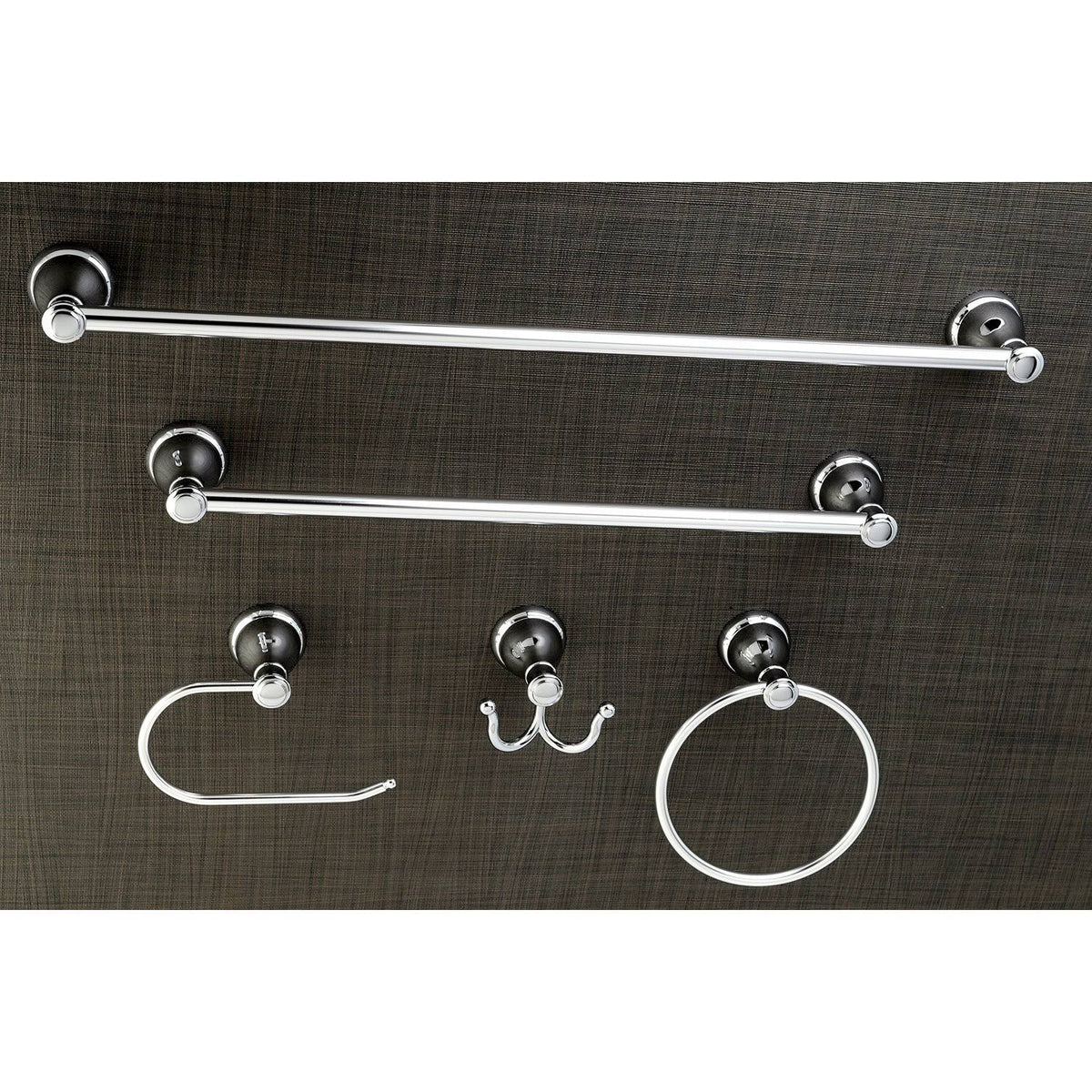 Satin Nickel Bathroom 5-Piece Accessory Set G857