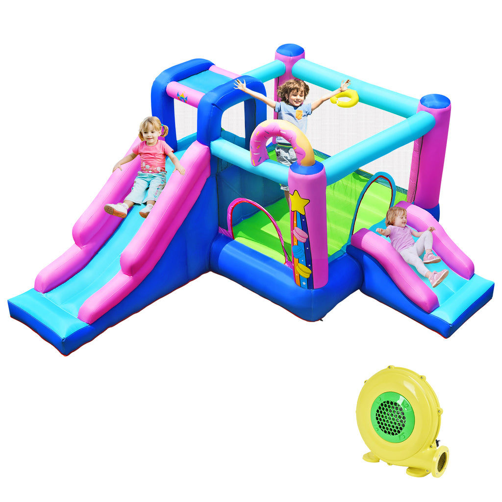 Inflatable Bounce Castle with Dual Slides J5446