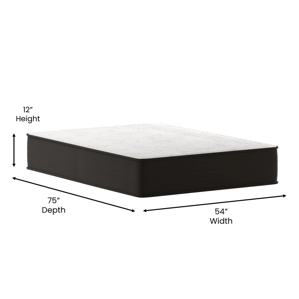 12” Foam & Pocket Spring Hybrid Mattress, Full R14770