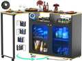 White Oak 59" Dining Table with LED Light E610999