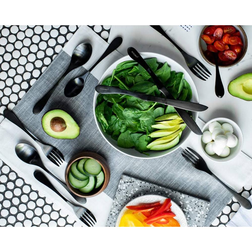 Black Matte Titanium Coated Stainless 20-Piece Set E562901
