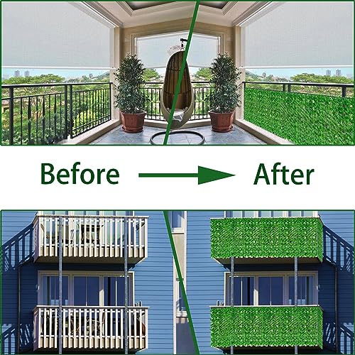 40X120 in UV-Anti Faux Ivy Leaf Fence Panels T676326