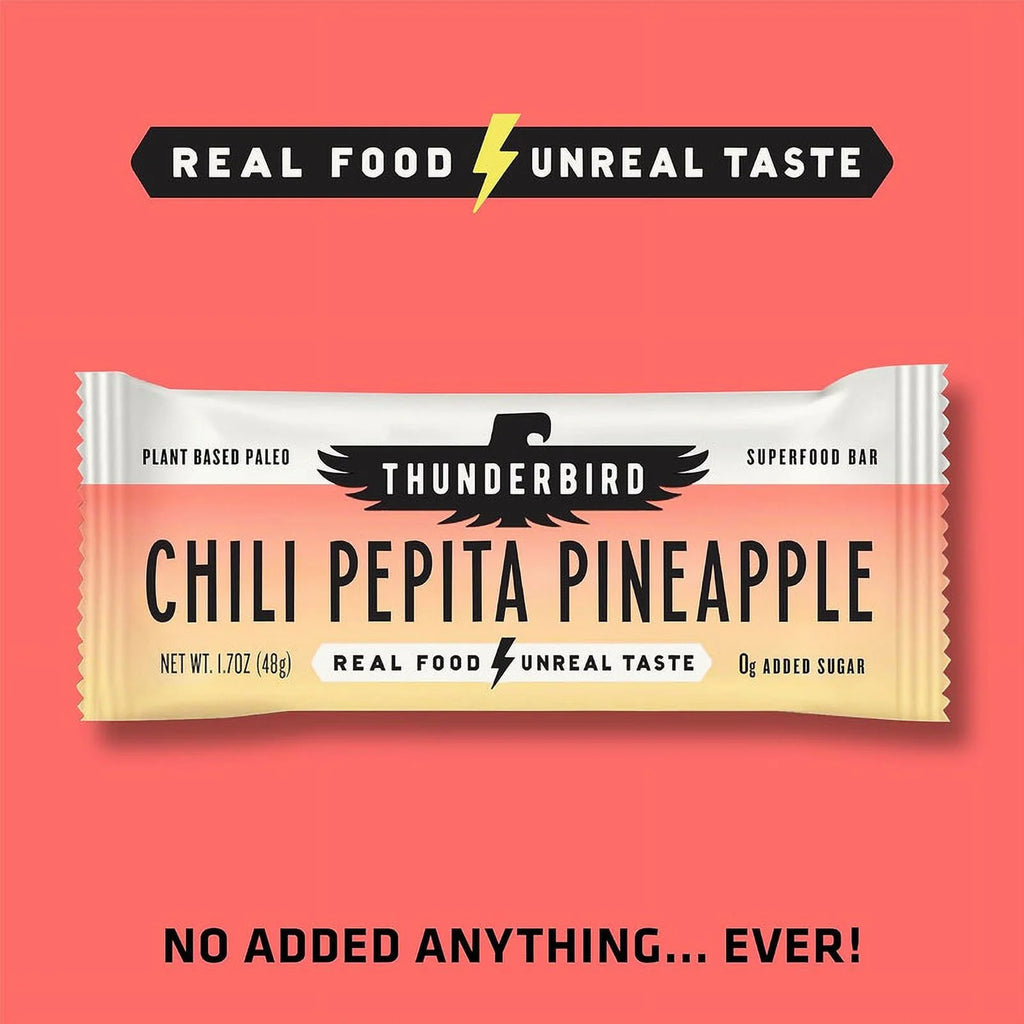 Chili Pepita Pineapple Plant Based Protein Fruit & Nut Nutrition Bars 12 Pack A46479