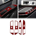 Carbon Fiber Window Lift Switch Panel Cover Trim Pack of 2 B382011