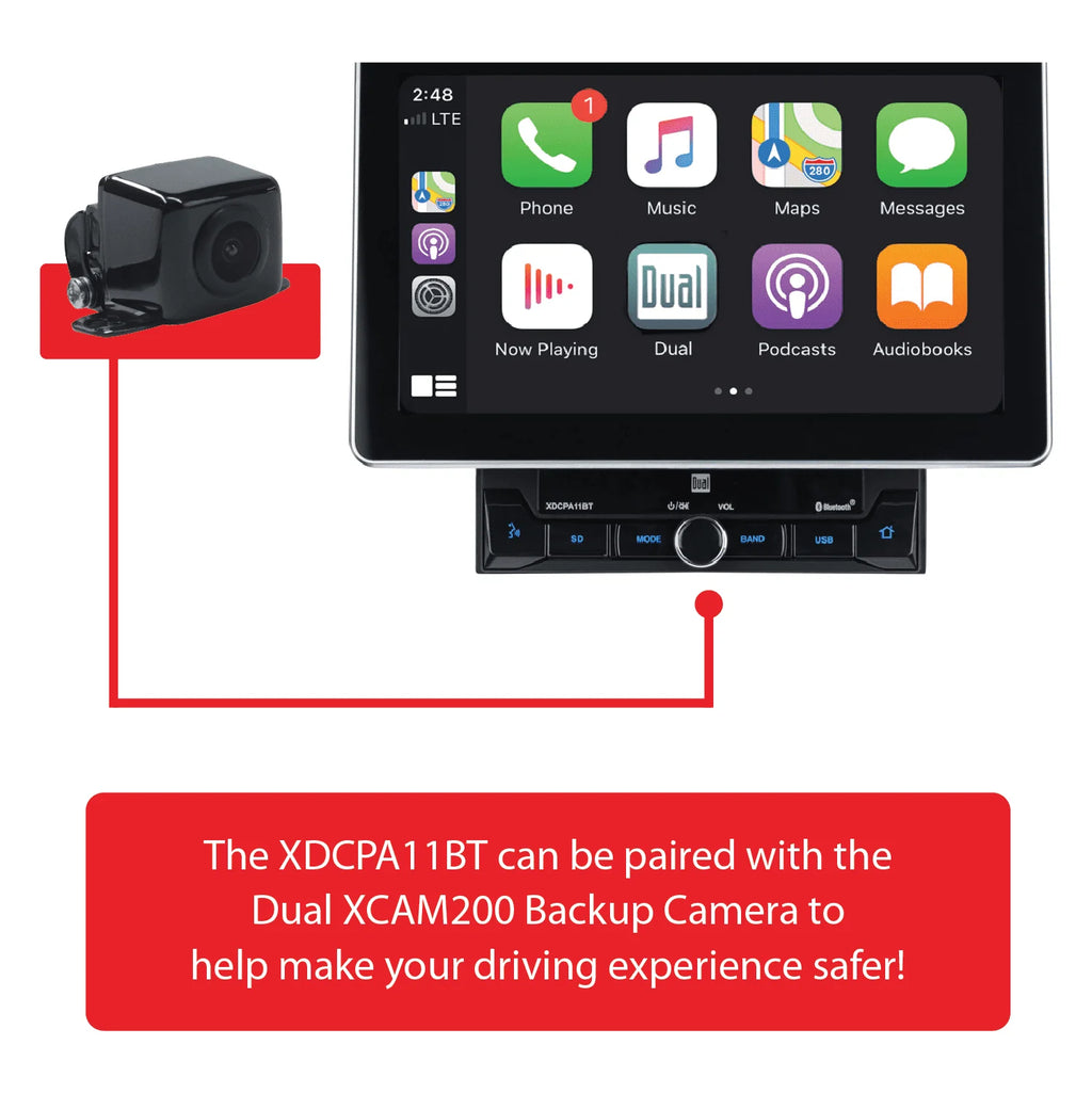 10.1 Double DIN Car Stereo with Apple CarPlay Android Auto C368026