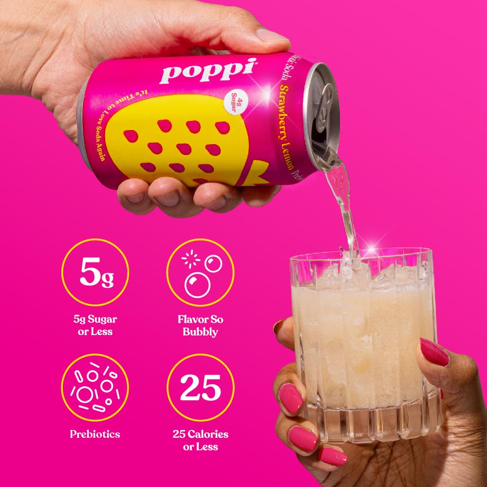 72-Pack Sparkling Prebiotic Soda, 12oz Y98016