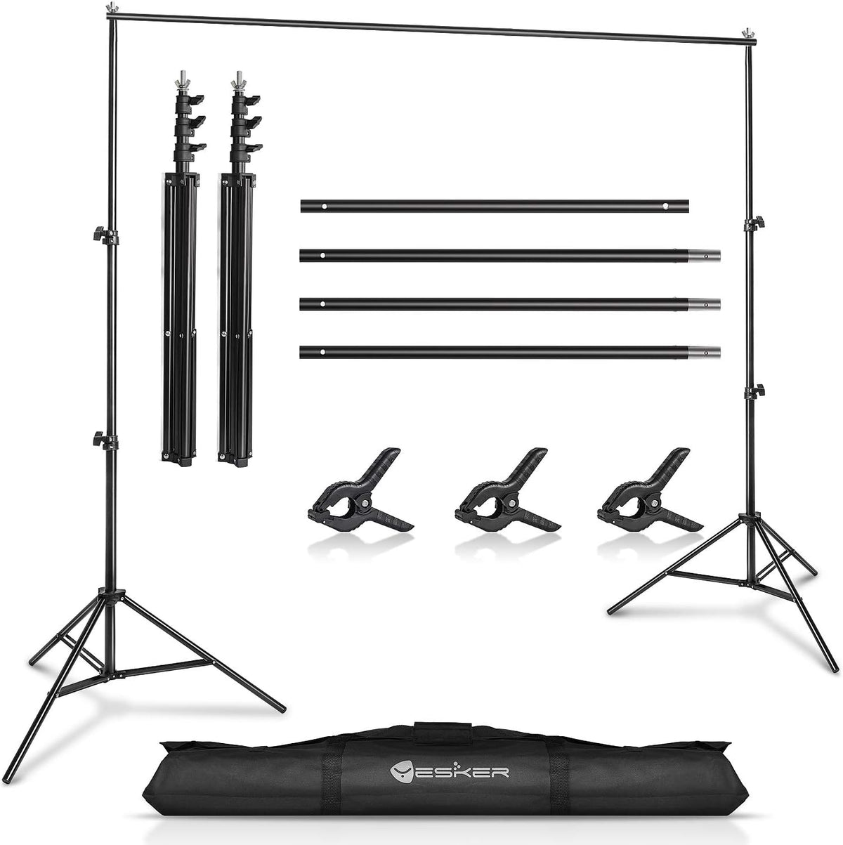 10ft Adjustable Backdrop Stand with Carry Bag B266100