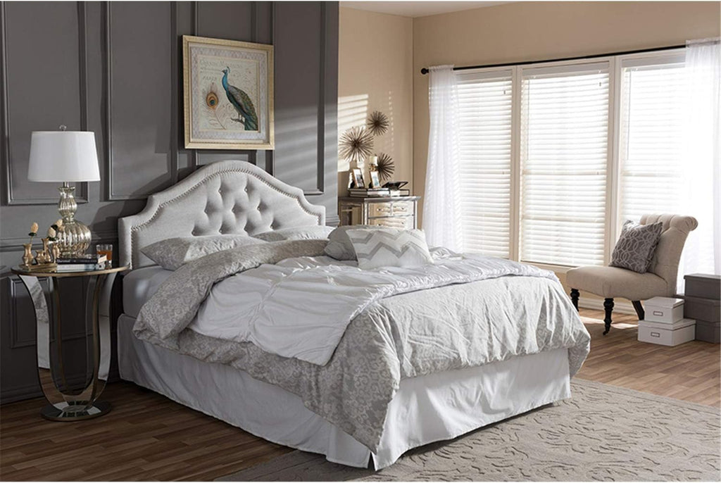 Grayish Beige Upholstered Full Headboard S5153
