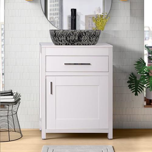 24 Inch Bathroom Vanity Sink Combo with Chrome Faucet F159531