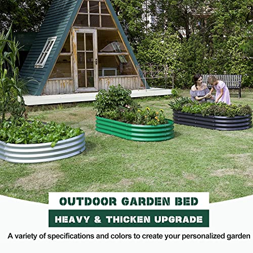 2Pcs Galvanized Raised Garden Bed Kit U8824
