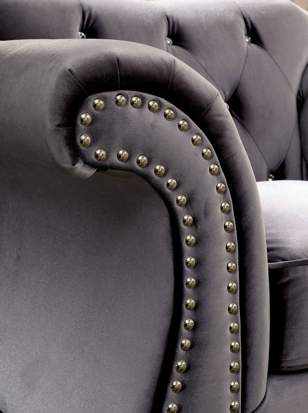 Gray Loveseat D36664