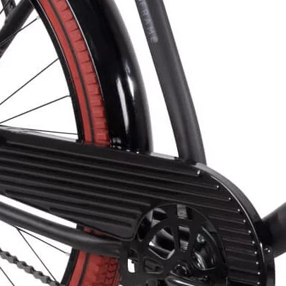 26" Matte Black Cruiser Bike J771334