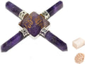 Amethyst Selenite Pyramid V396