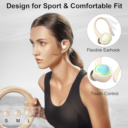 Wireless Bluetooth 5.4 Earbuds with ENC Noise Cancelling Mic, IP7 Waterproof X592