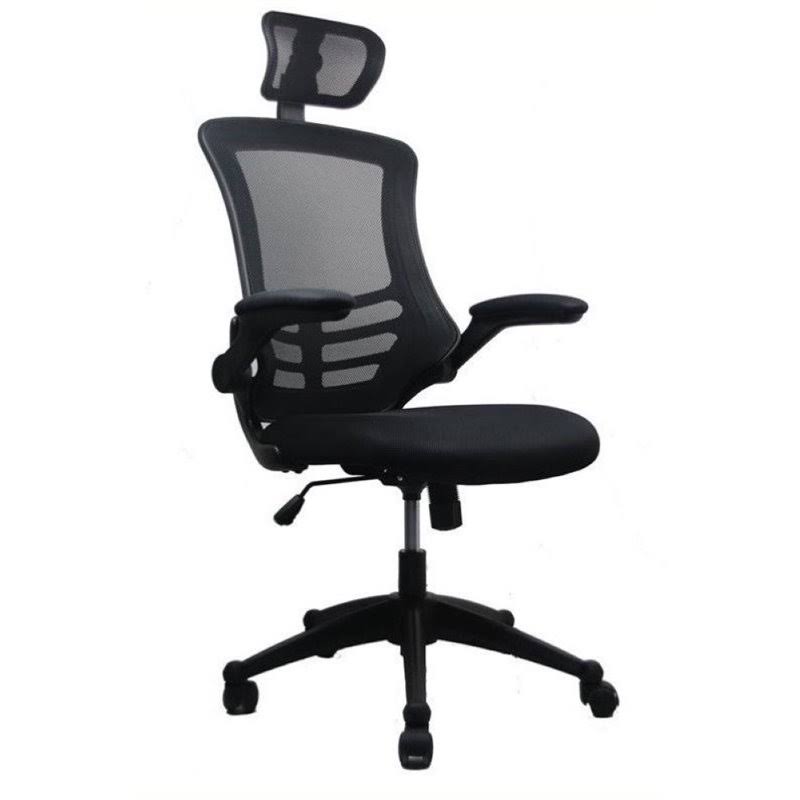 Black High Back Office Chair with Headrest C793253