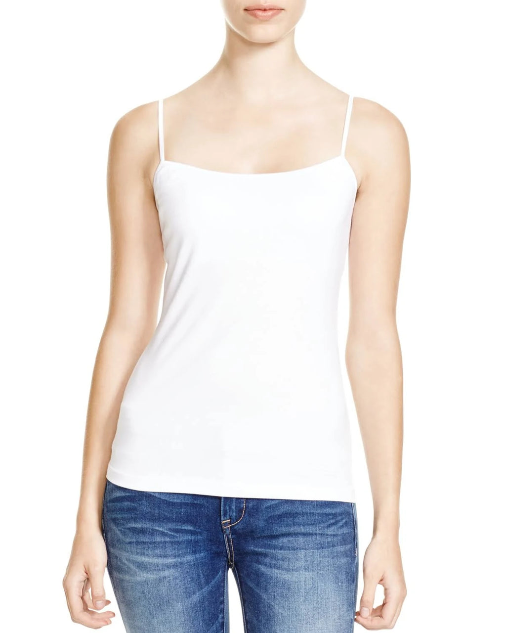 White Long Camisole A16258