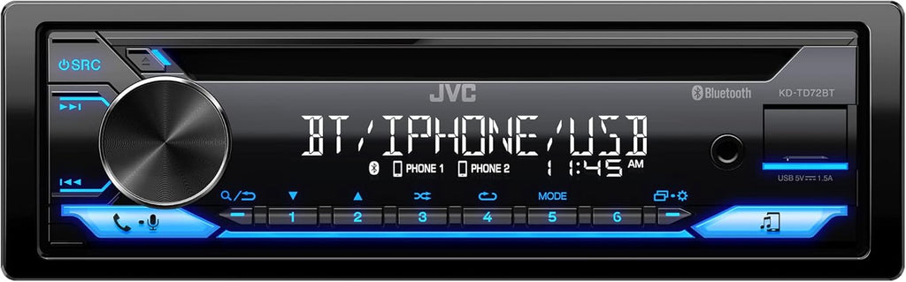Bluetooth Car Stereo with CD and MP3 Player, Single Din L651
