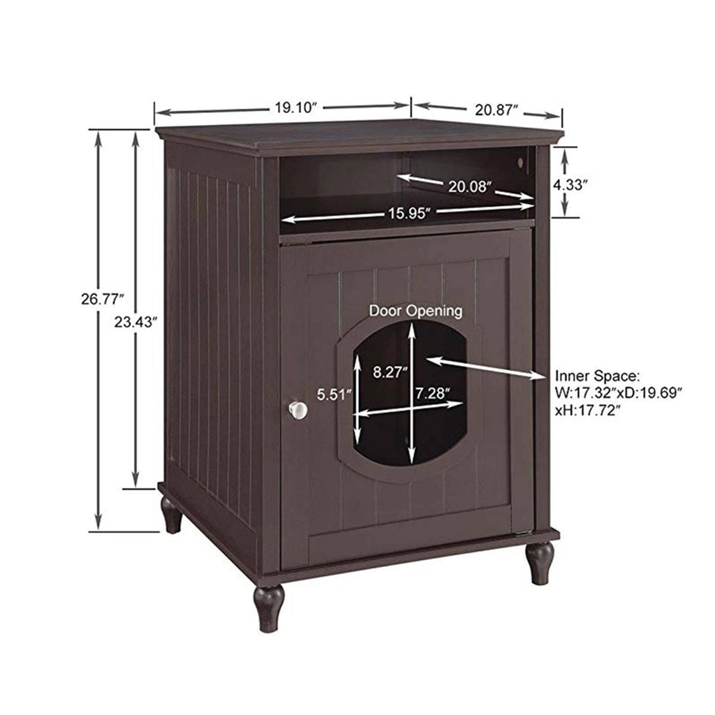 Cat House Nightstand Litter Box B813