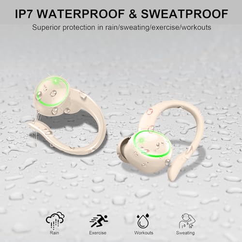 Wireless Bluetooth 5.4 Earbuds with ENC Noise Cancelling Mic, IP7 Waterproof X592