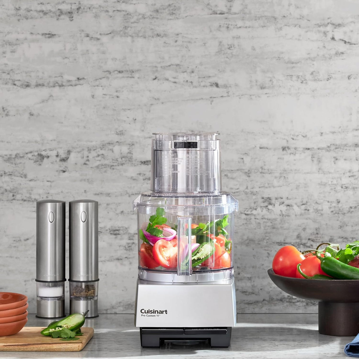 11 Cup Brushed Chrome Food Processor Q788056