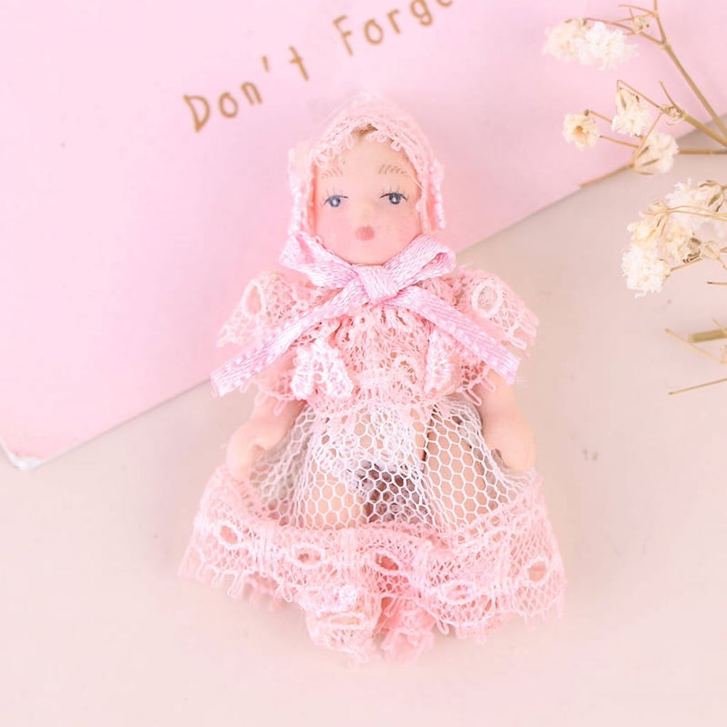1:12 Dollhouse Miniature Baby Doll People Model Body Joints Moveable Doll R22357