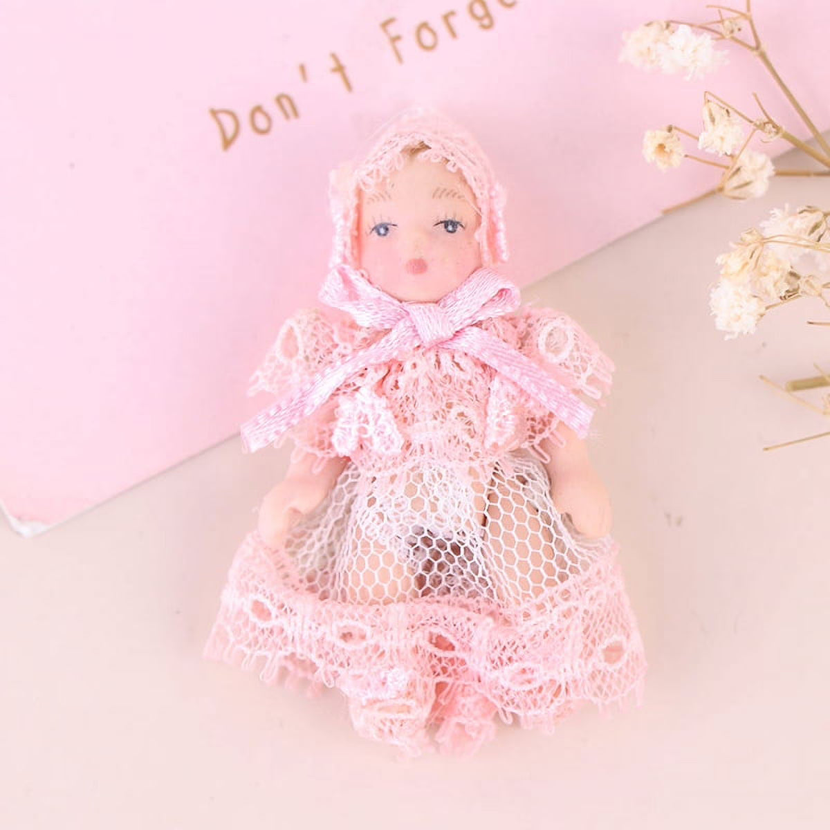 1:12 Dollhouse Miniature Baby Doll People Model Body Joints Moveable Doll R22357