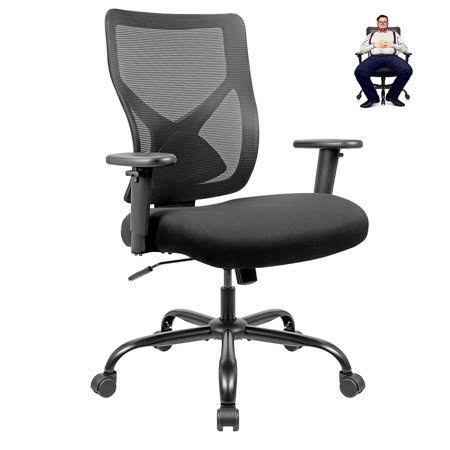 Black Big and Tall High Back Swivel Ergonomic Mesh Office Chair U445