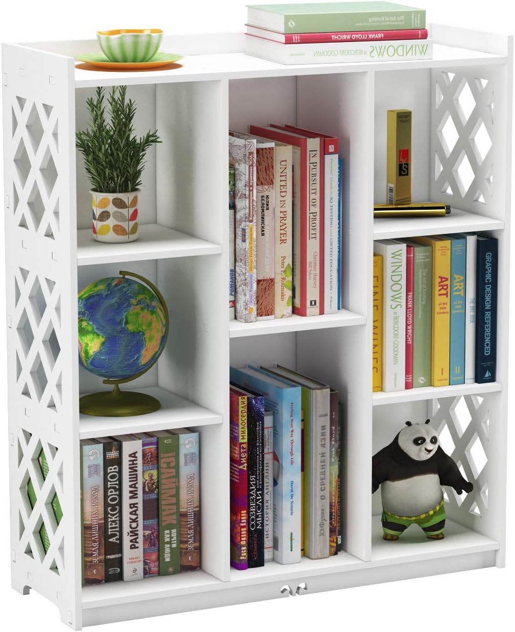 White 5 Cube Open Shelf Bookcase W501254