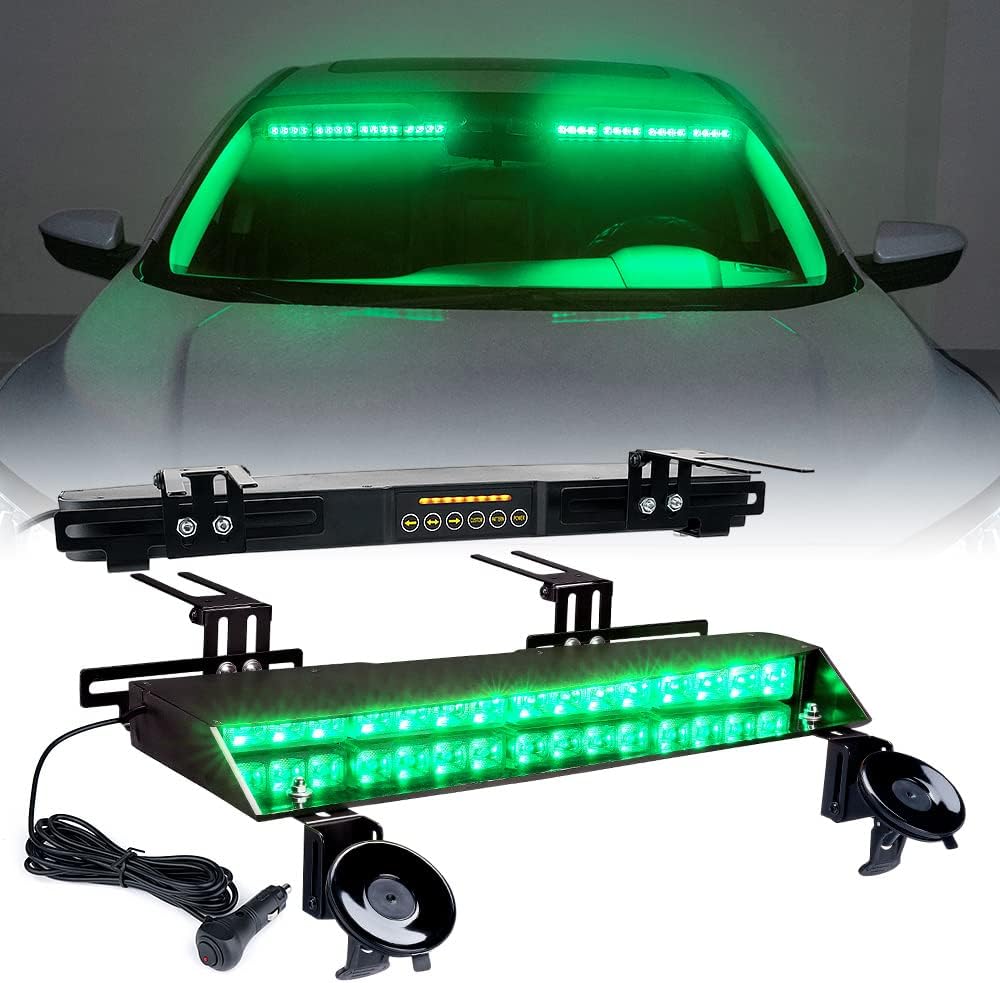 LED Strobe Light Bar Windshield White Red B4245
