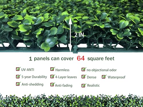 40X120 in UV-Anti Faux Ivy Leaf Fence Panels T676326