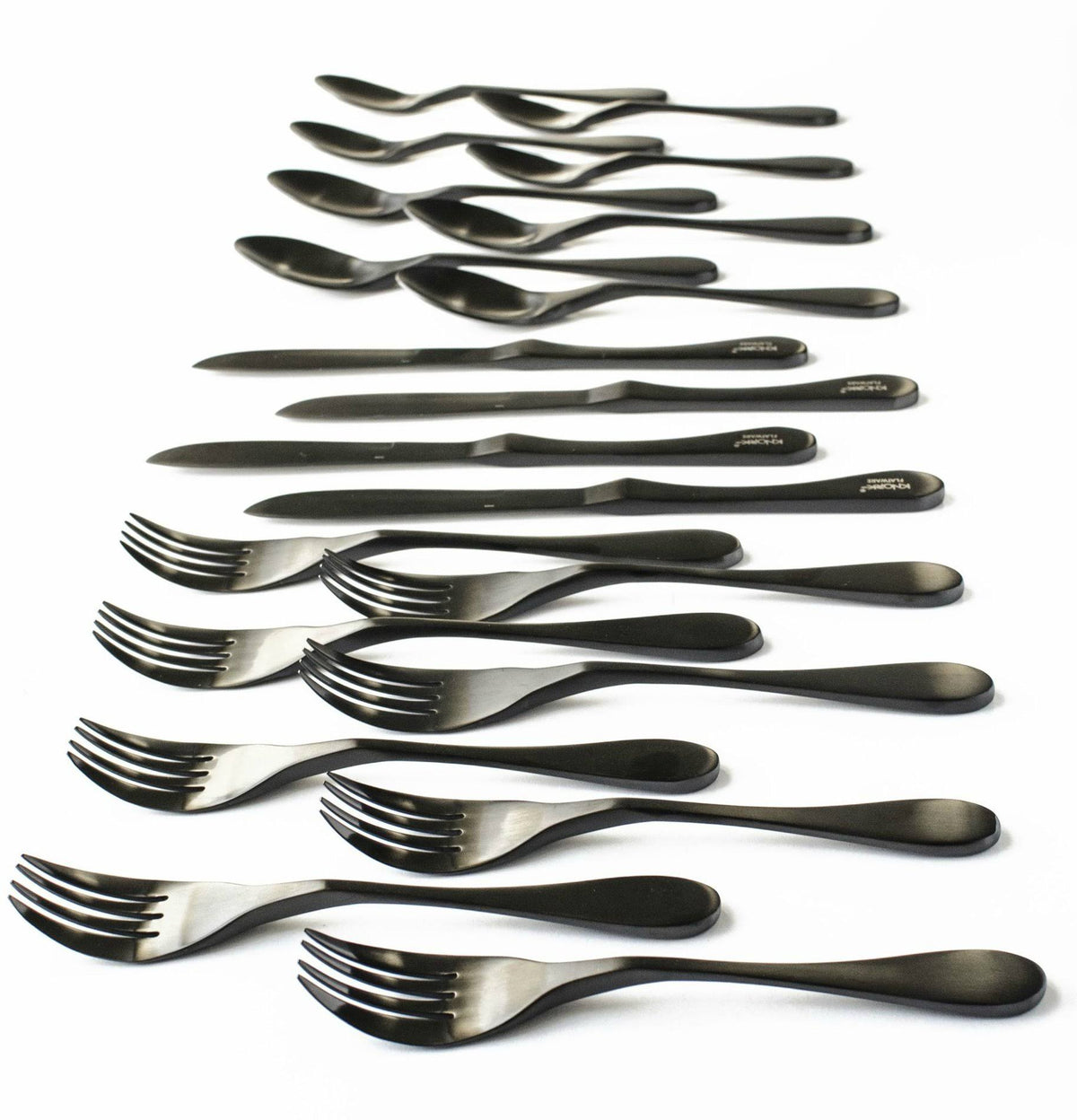 Black Matte Titanium Coated Stainless 20-Piece Set E562901