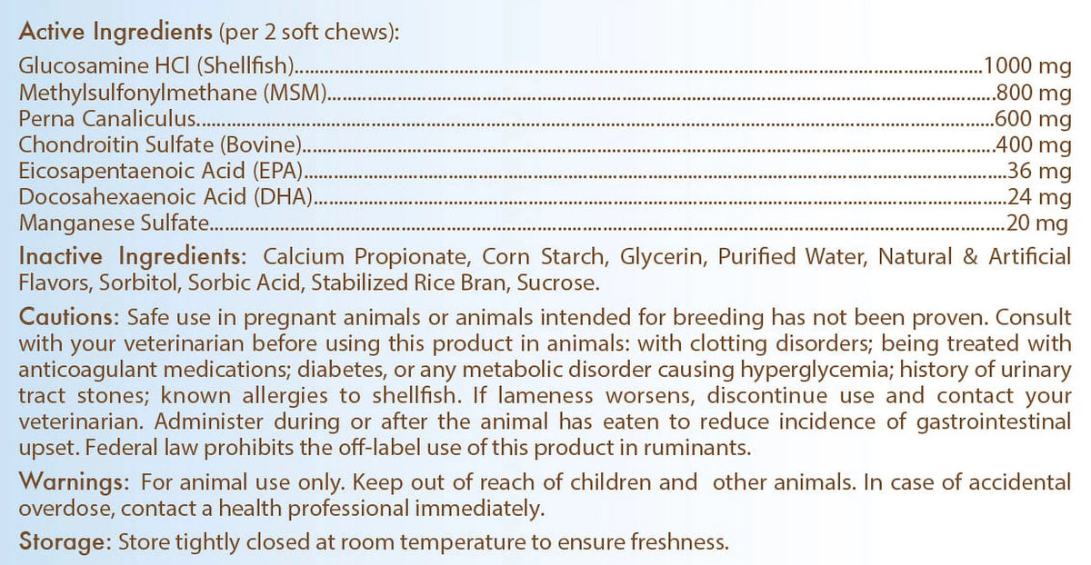Dog Hip & Joint Care Soft Chews 50 Count M36210