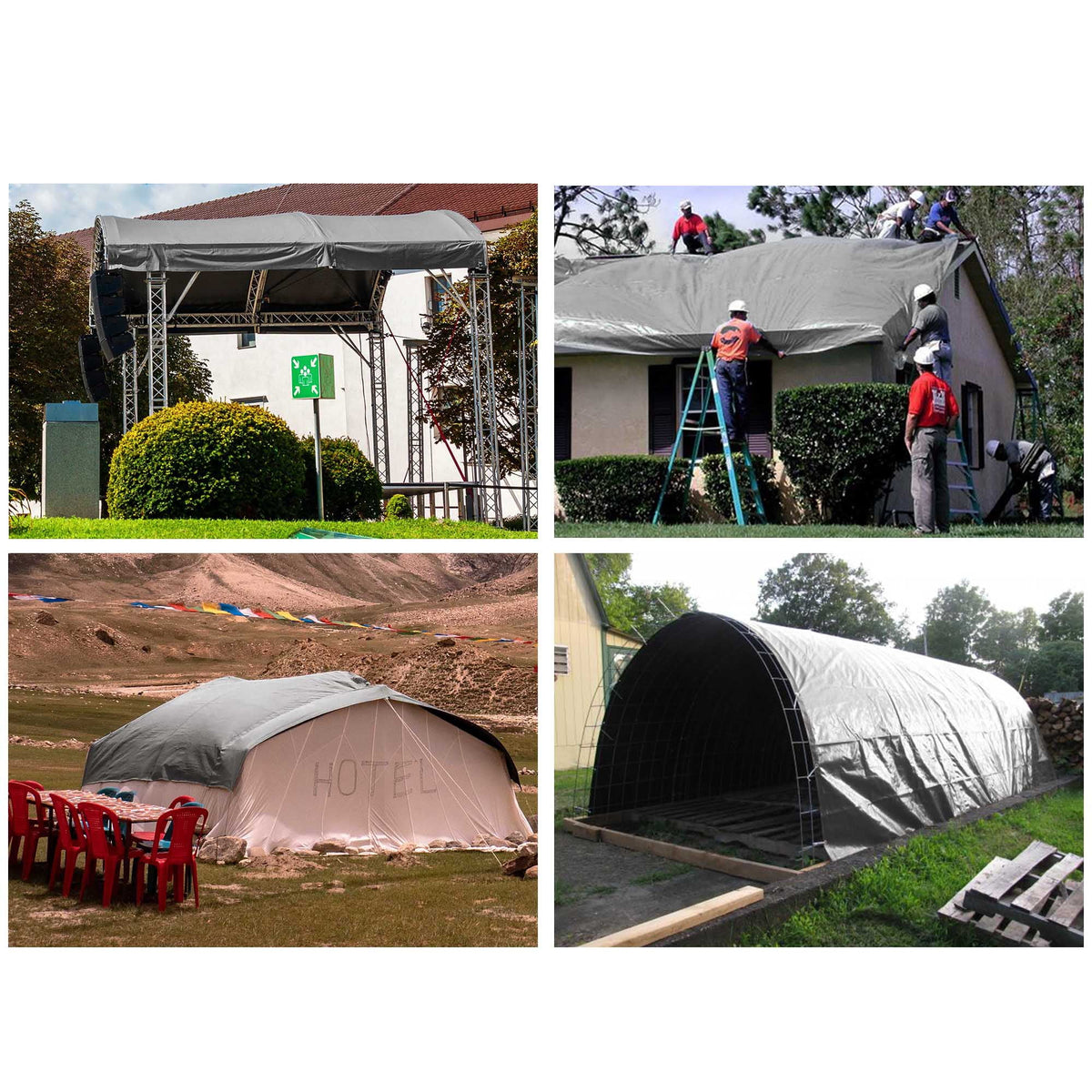 20x30' 14 Mil Heavy Duty Reinforced Poly Tarp Waterproof Cover R418