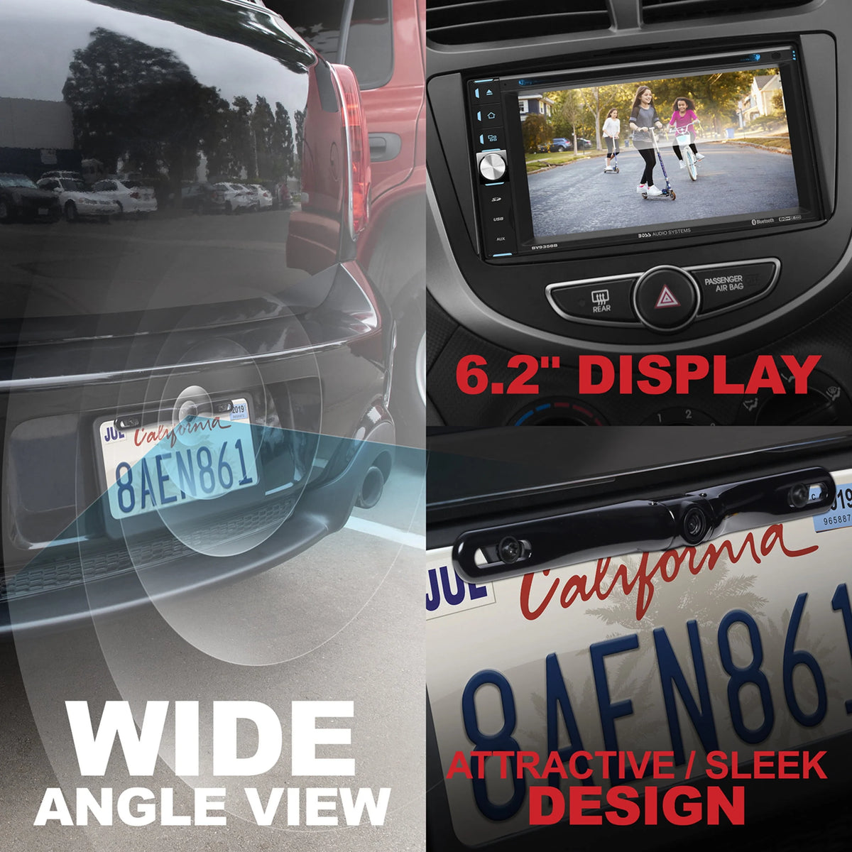 6.2” LCD Car DVD Player with Rearview Camera J465590