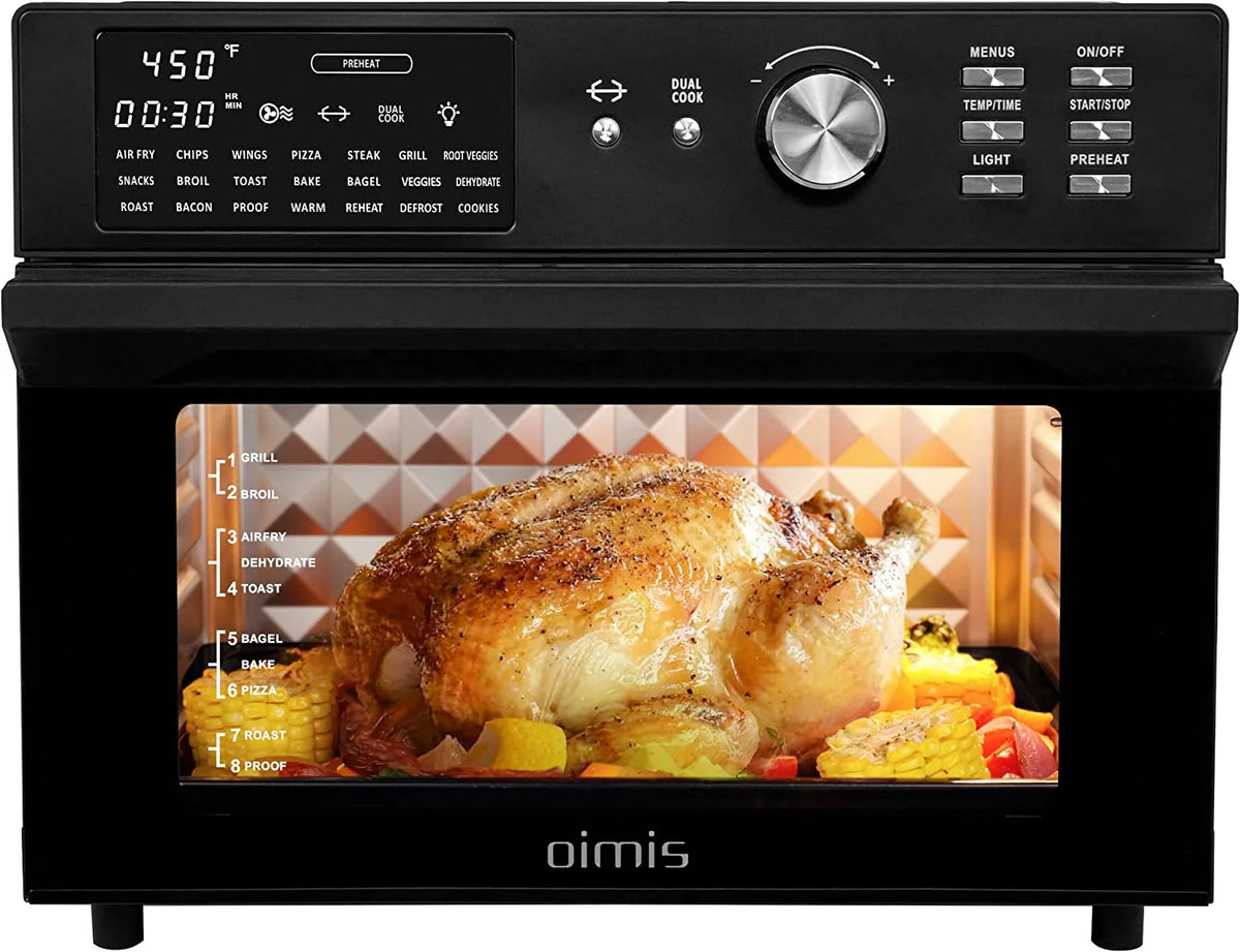 32QT 21 in 1 Air Fryer Toaster Oven Stainless Steel S56675