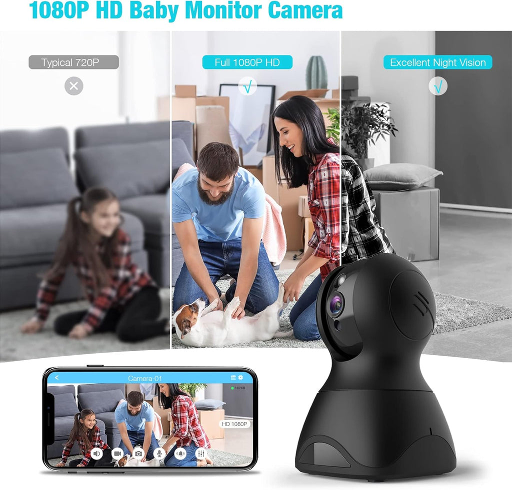 1080P WiFi Pet Camera with 2-Way Talk and Night Vision V574
