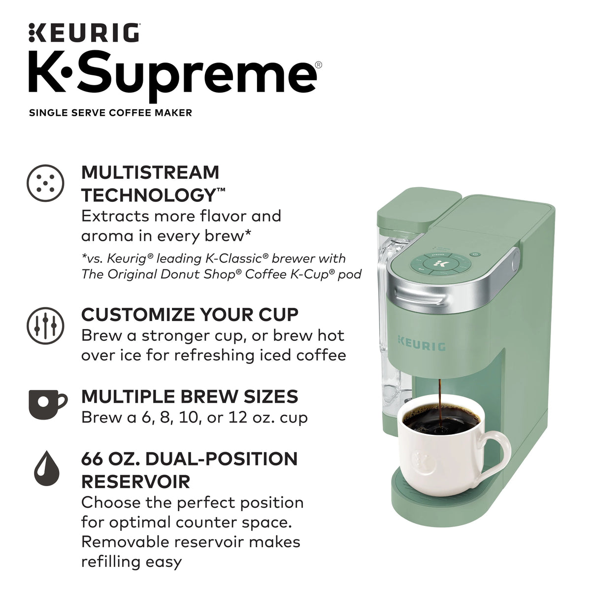Black Single-Serve K-Cup Pod Coffee Maker P917291