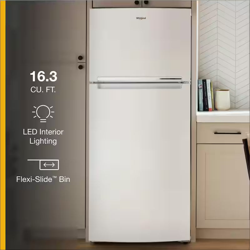 Built-In Top Freezer Refrigerator in White U885