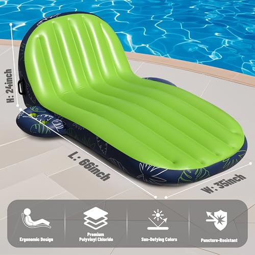 Inflatable Pool Lounger Float with Cup Holder K59383