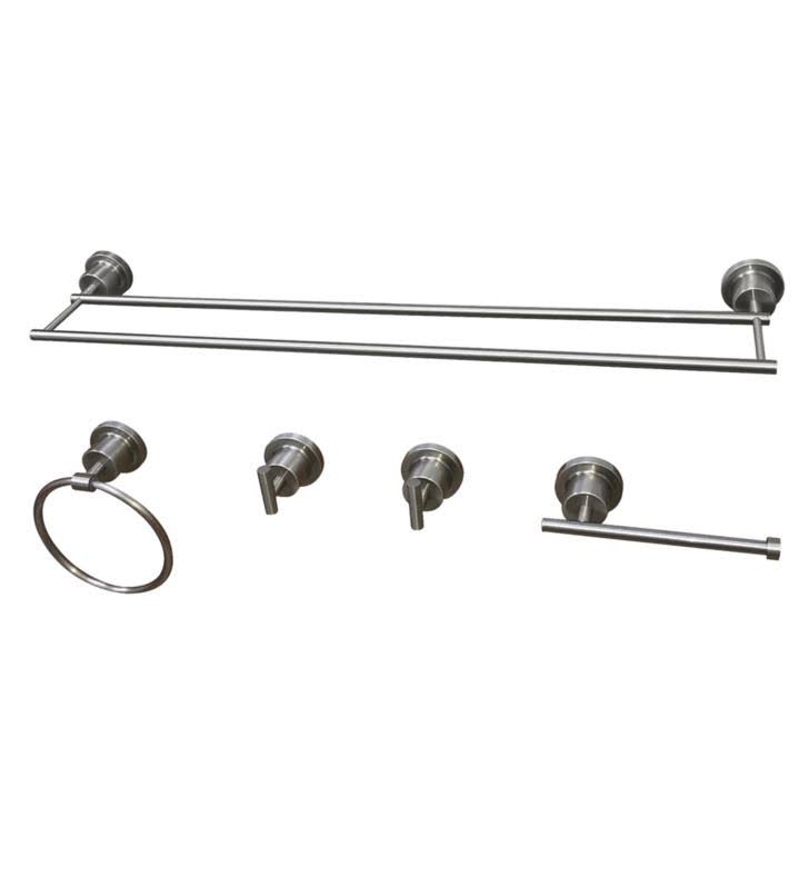 Polished Nickel 5 Piece Bathroom Accessory Set X6273
