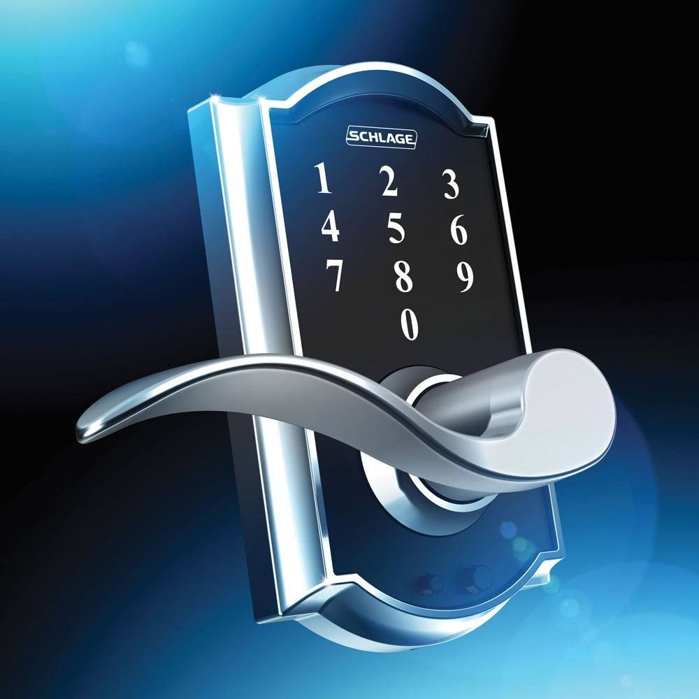 Bright Chrome Touch Lock with Accent Lever N842