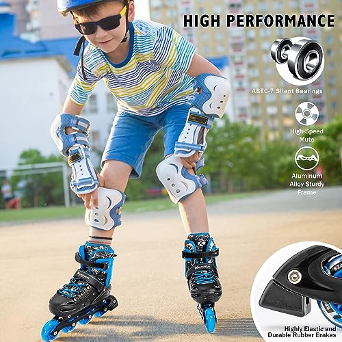 Adjustable Illuminating Inline Skates X216486