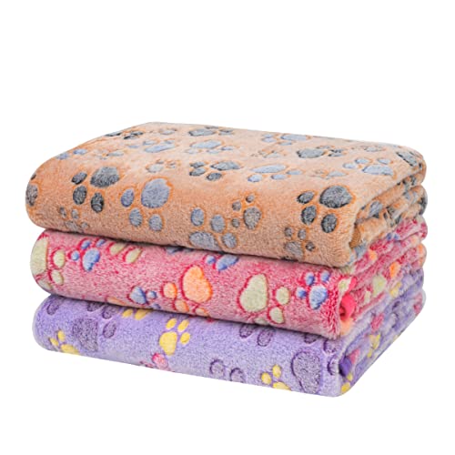 1 Pack 3 Soft Fluffy Fleece Pet Blanket D5219