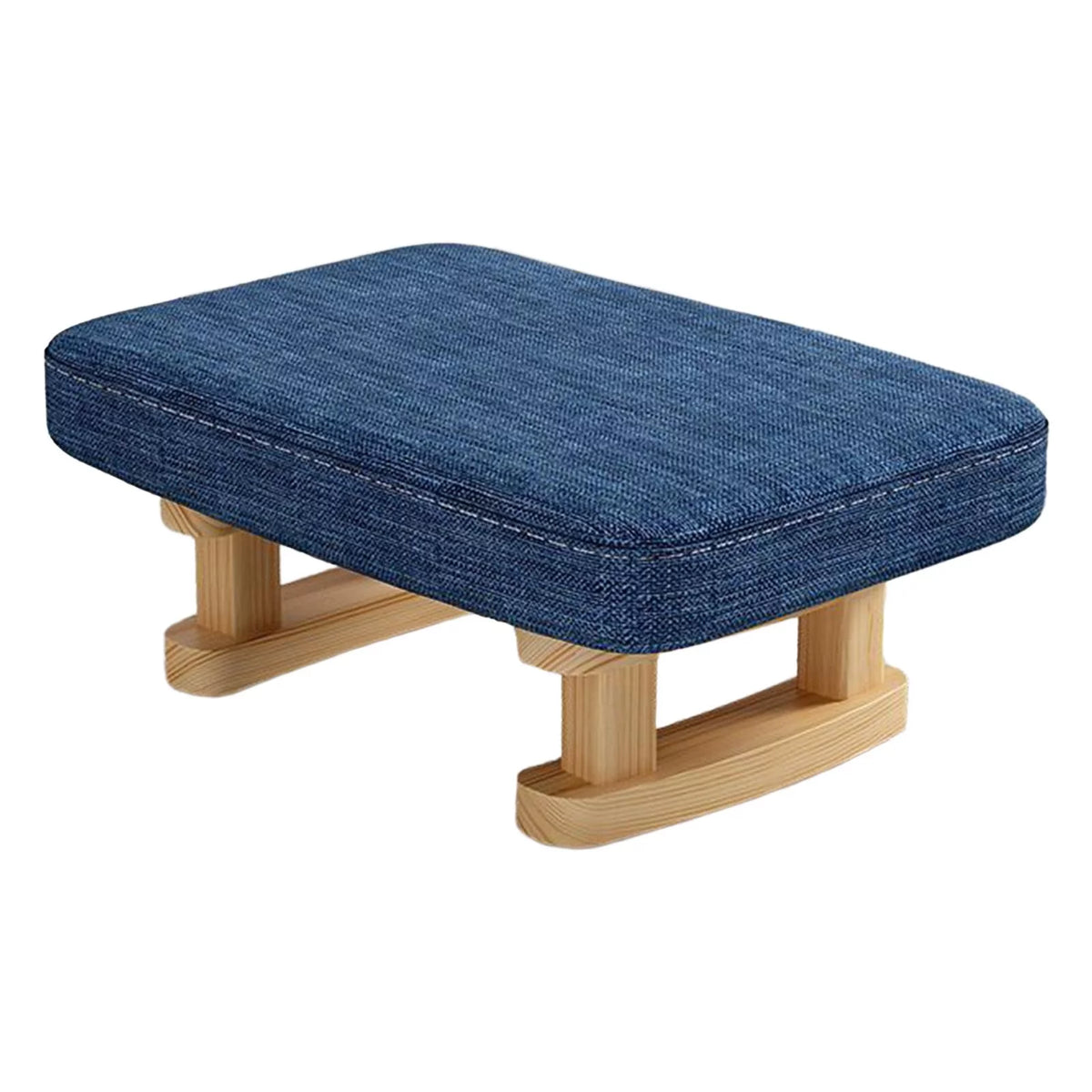 Blue Padded Small Ottoman Foot Rest J3365