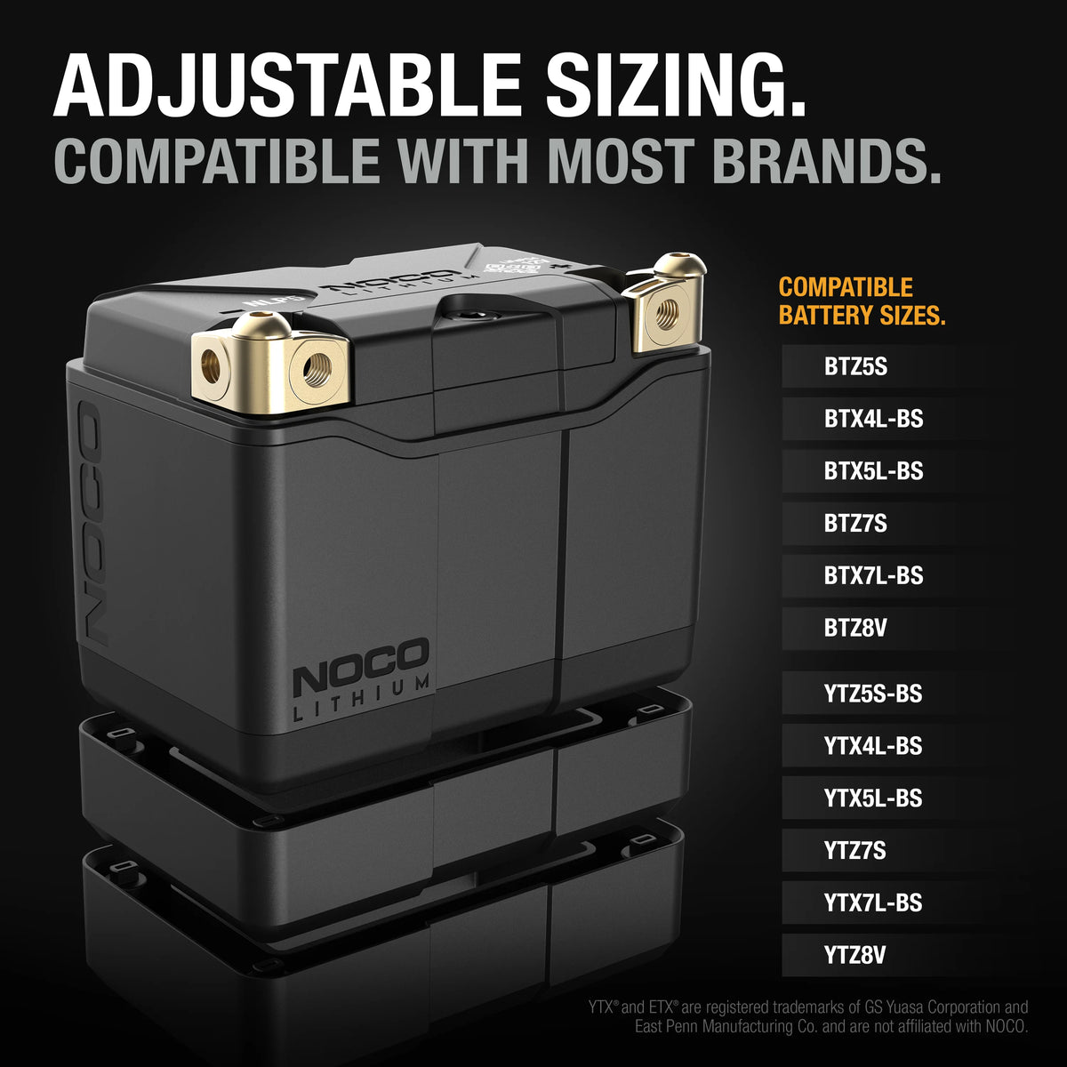 12V 2Ah Lithium Powersport Battery Q437333