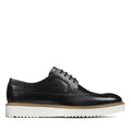 Black Leather Men's Shoes Y605
