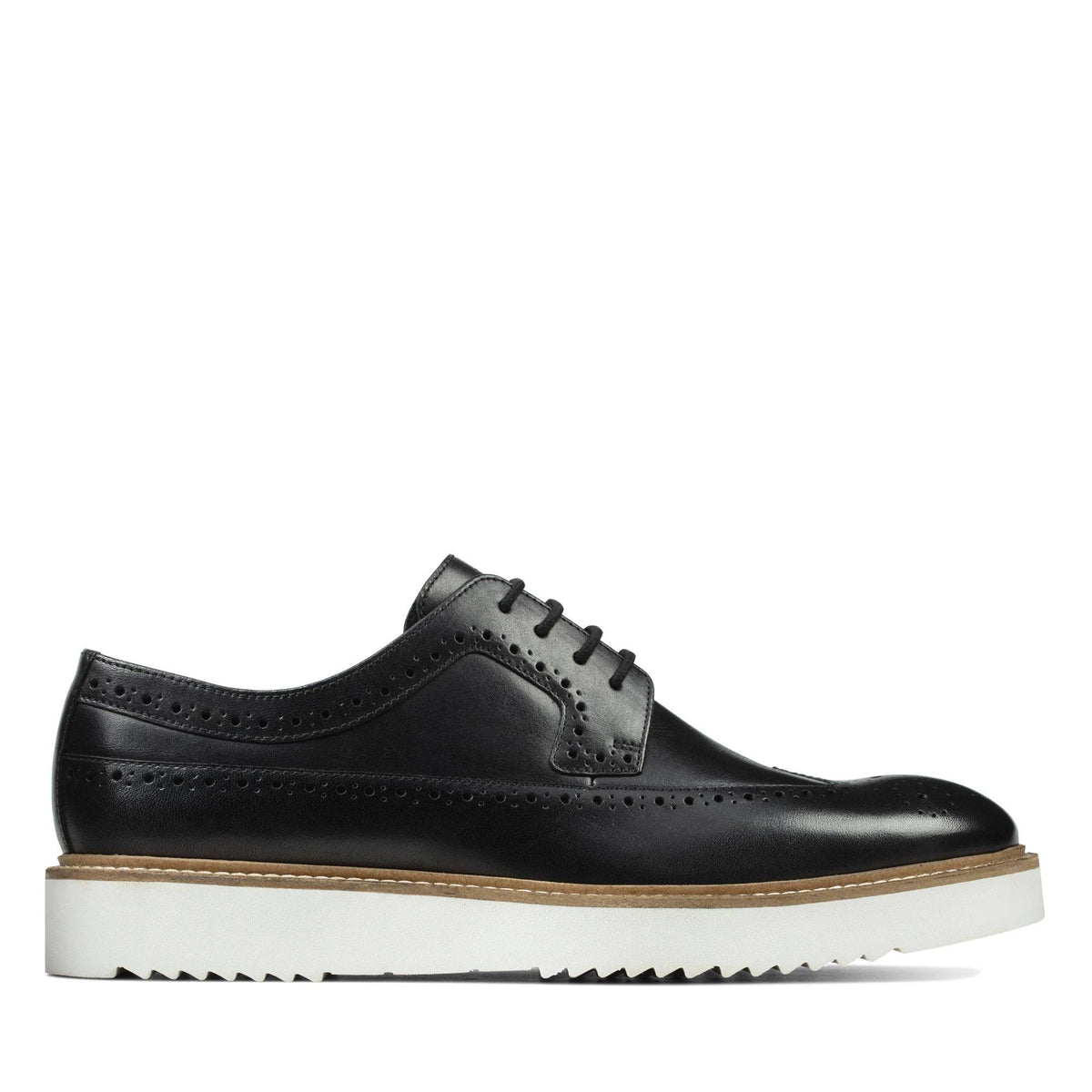 Black Leather Men's Shoes Y605