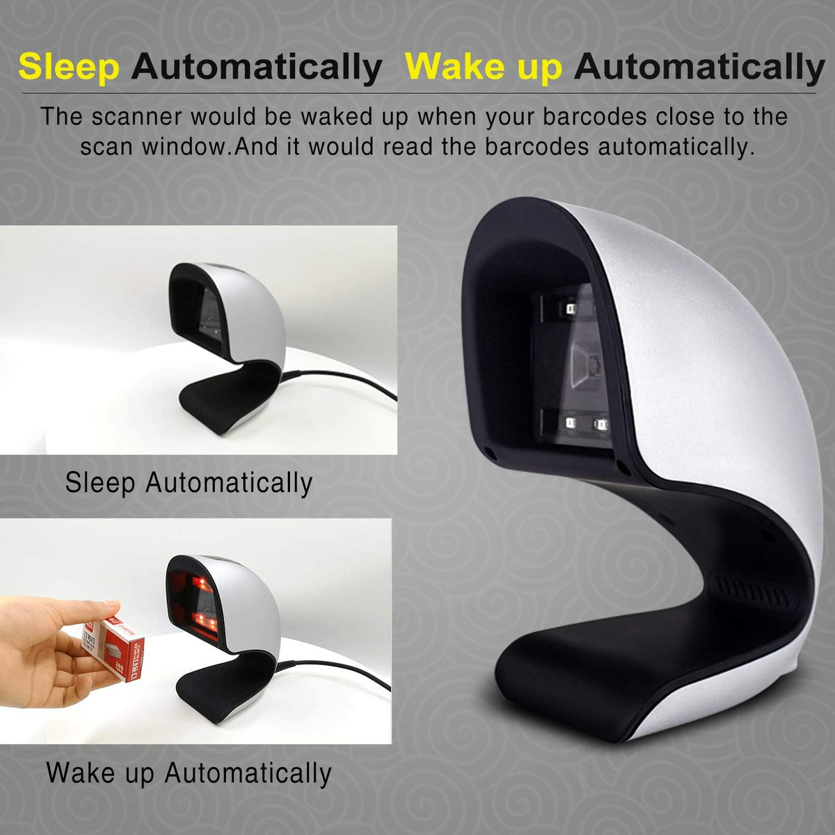 USB Hands-Free 2D Barcode Scanner Pack of 2 D83767