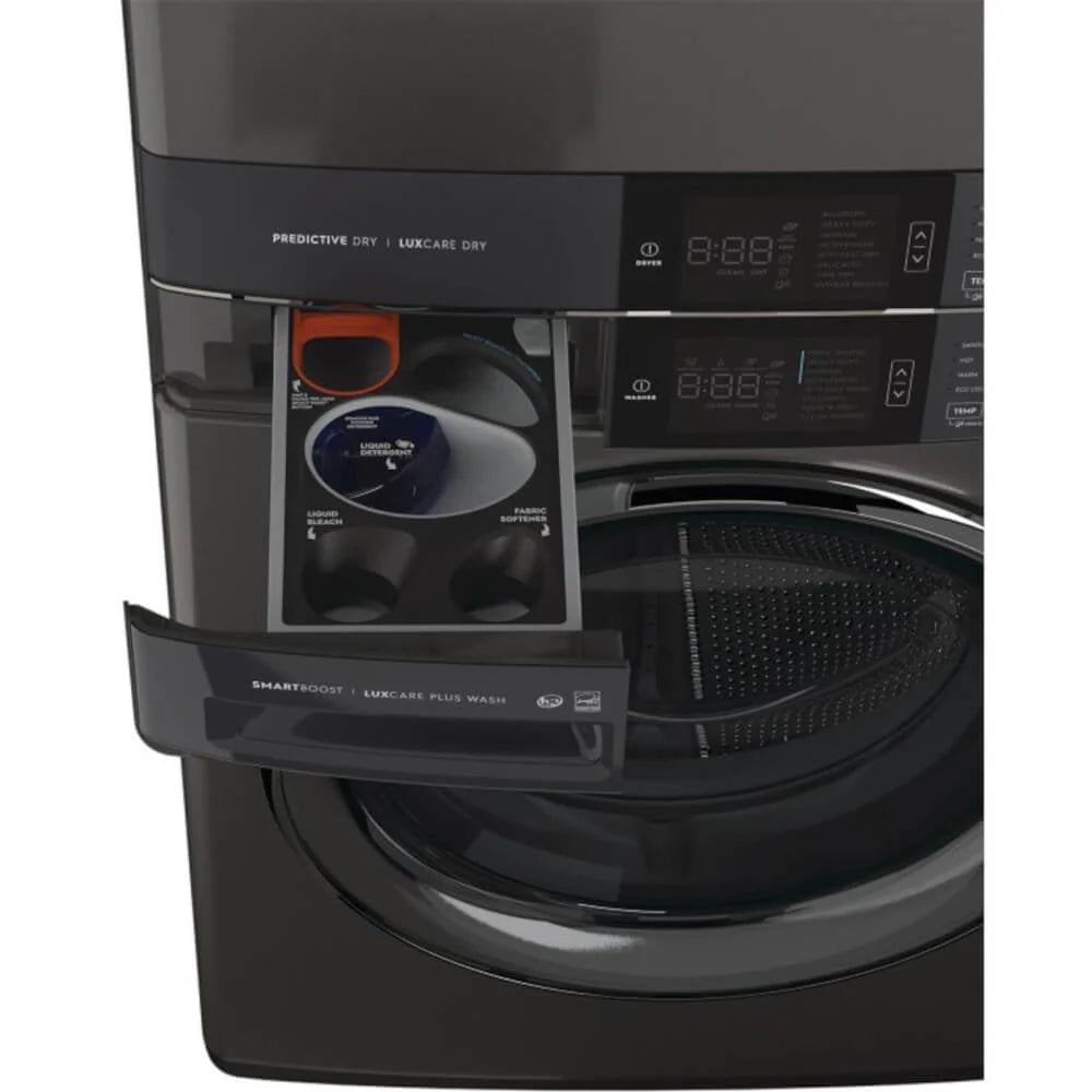 4.5 Cu. Ft. Washer 8 Cu. Ft. Dryer Electric Stacked Laundry Center E9075