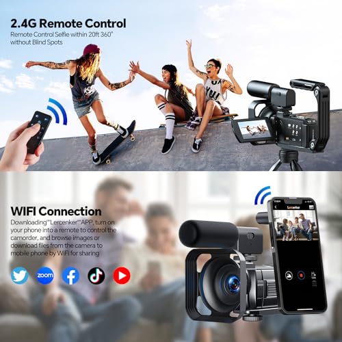 5K Video Camera Camcorder with 16x Digital Zoom I8252